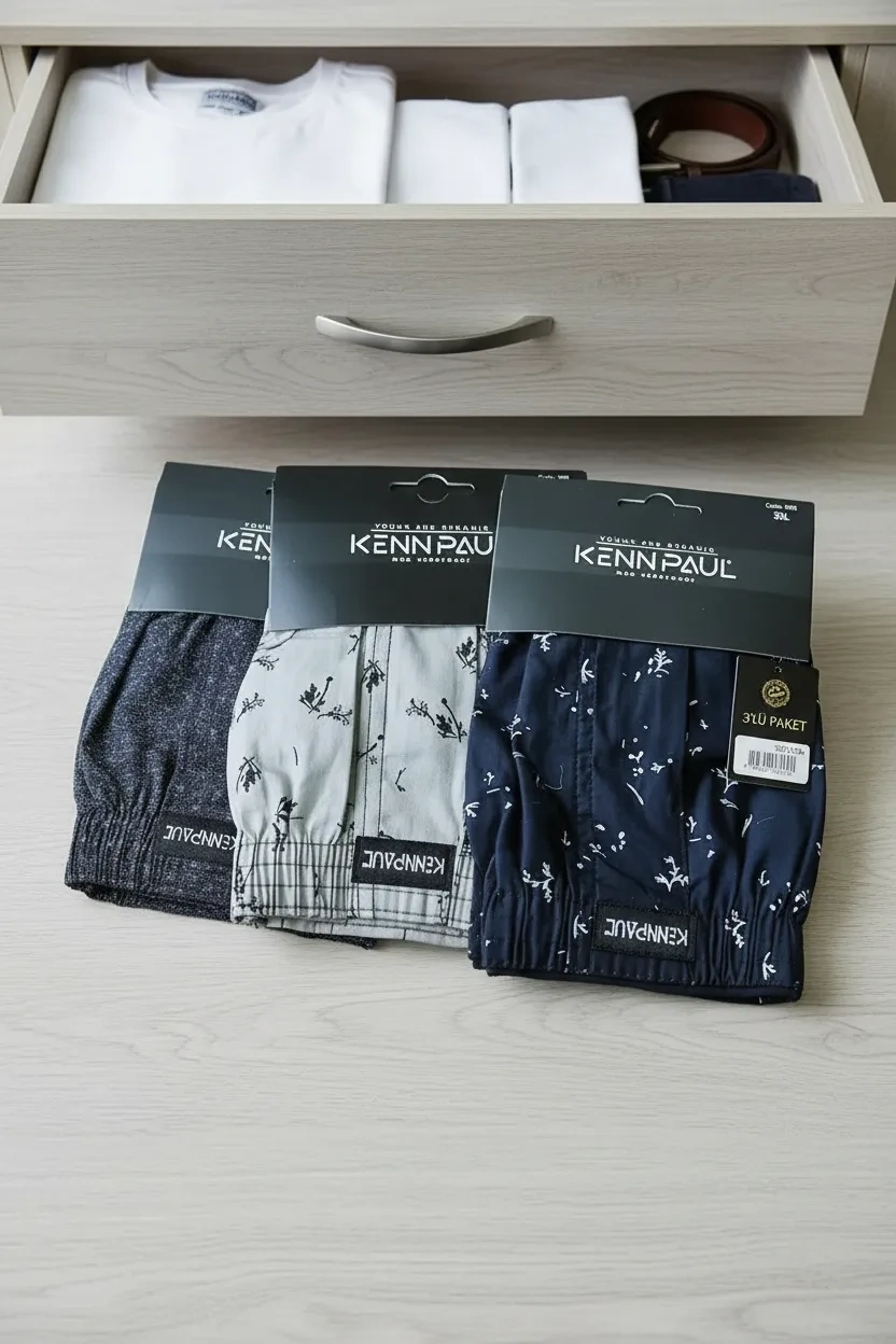 Kenpaul Desenli Poplin Erkek Boxer 6 Adet
