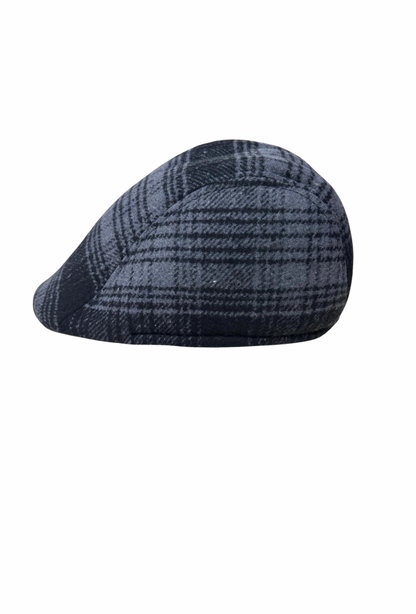 Bonnet d'hiver à carreaux canard à cache-oreilles, couleur foncée