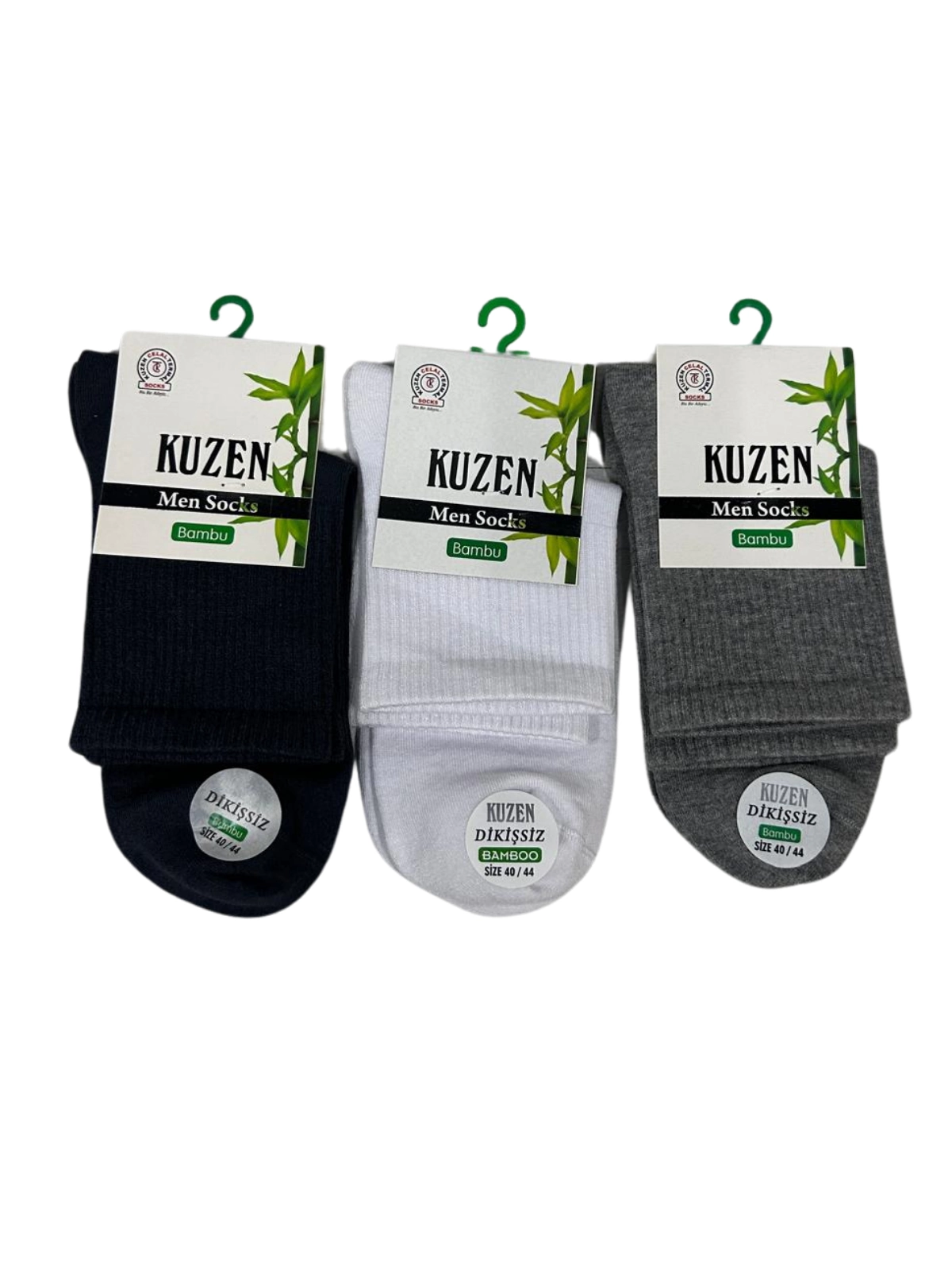 Kuzen Dikişsiz Yarım Konç Bambu Erkek Çorap 12 Adet