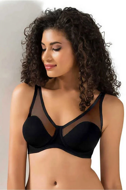 Soutien-gorge à bonnets souples recouvert de tulle Le Jardin 9200