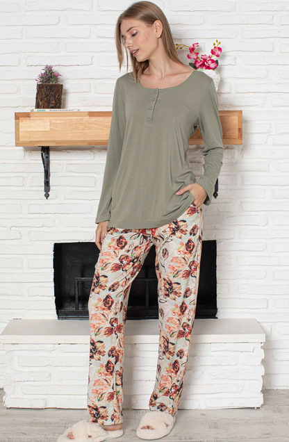 LİMİSSİ VİSKON PİJAMA TAKIMI