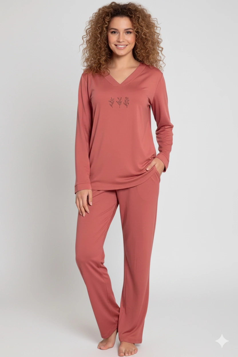 Limissi Viscose Long-Sleeve Women's Pajama Set 24642