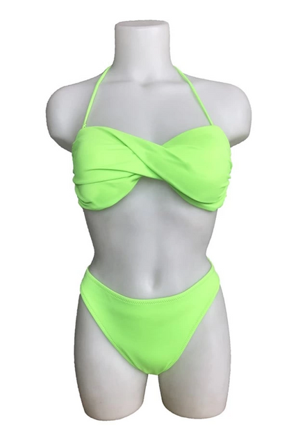 Bikini bustier torsadé Mila