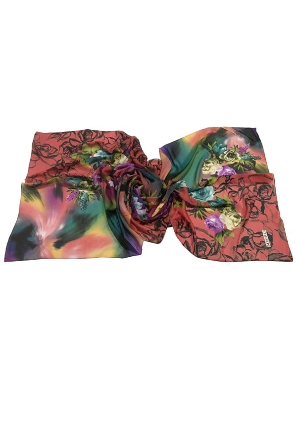 Écharpe à motif floral égyptien Alize, modèle 4