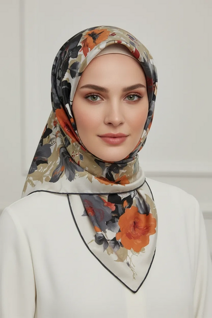 Modèle d'écharpe égyptienne en polyester n° 11