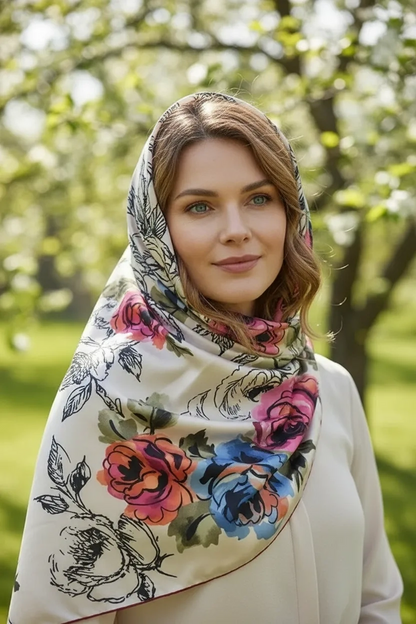 Modèle d'écharpe égyptienne en polyester n° 12