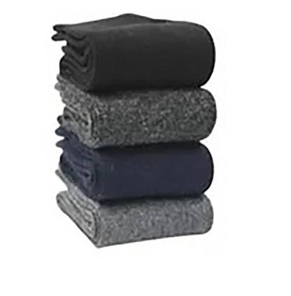 Chaussettes d'hiver en laine d'agneau Miss Bella pour hommes, lot de 8