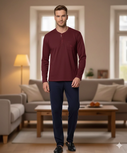 Pijalux Long Sleeve Men's Pajamas 2053