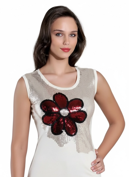 Şahinler Women's Glittery Zero Sleeve Undershirt B388