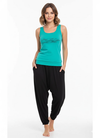 Ensemble pyjama d'été en polyuréthane pour femme 21519