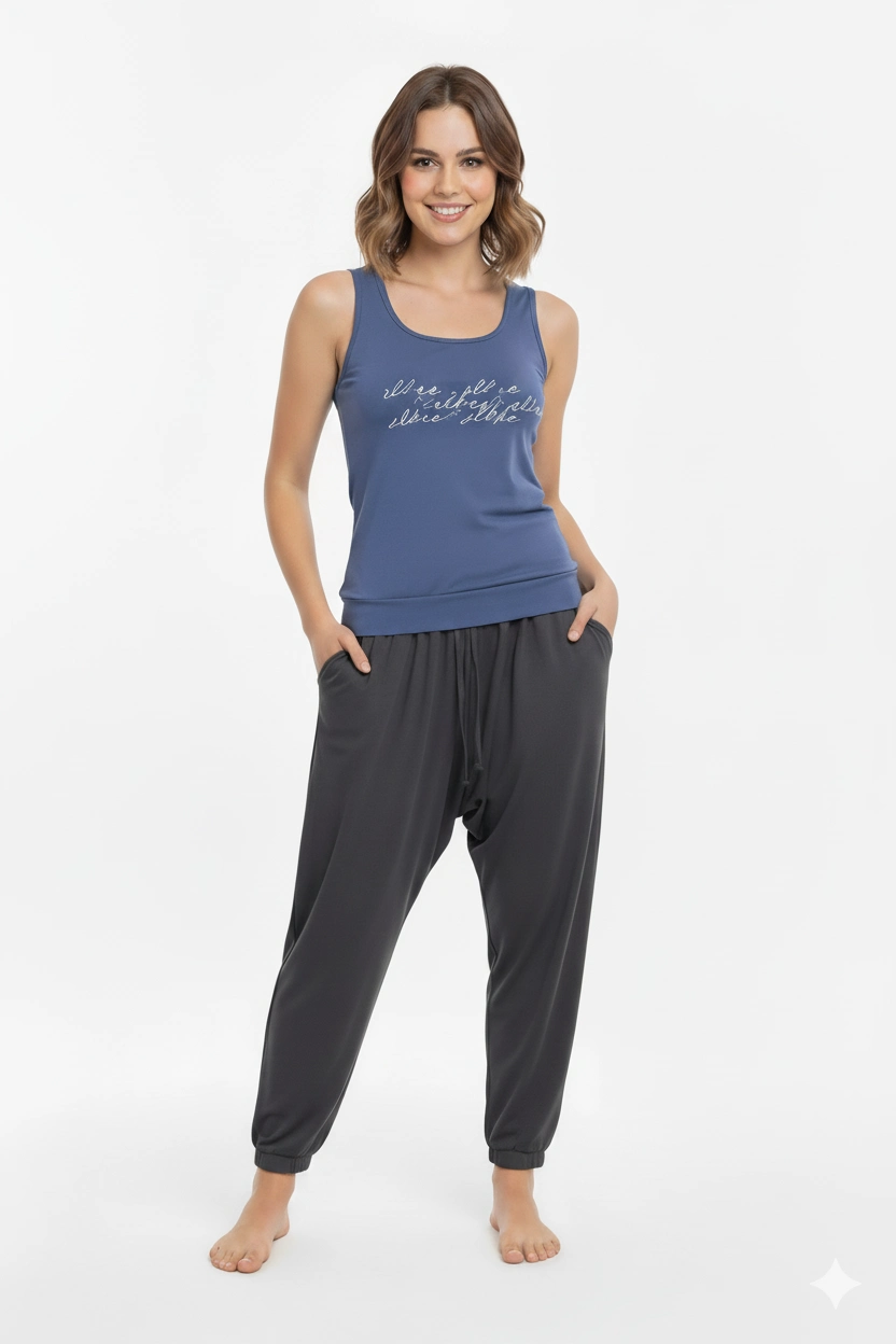 Ensemble pyjama d'été en polyuréthane pour femme 21519
