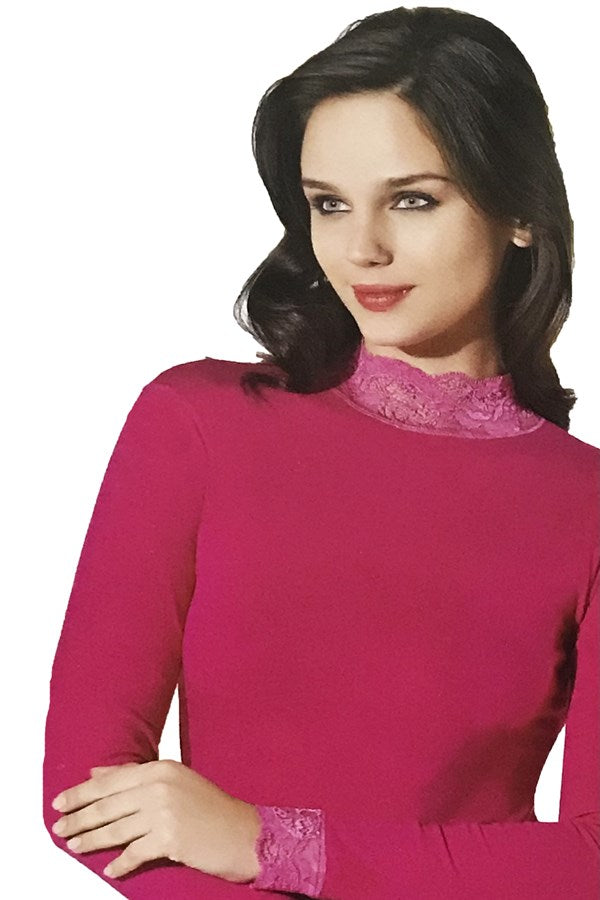 Şahinler Women's Lace Long Sleeve Bodysuit B623