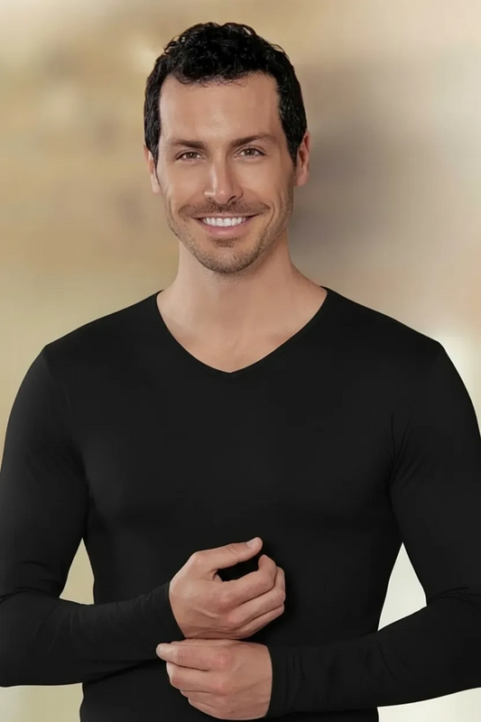 Şahinler Lycra Long Sleeve V Neck E074