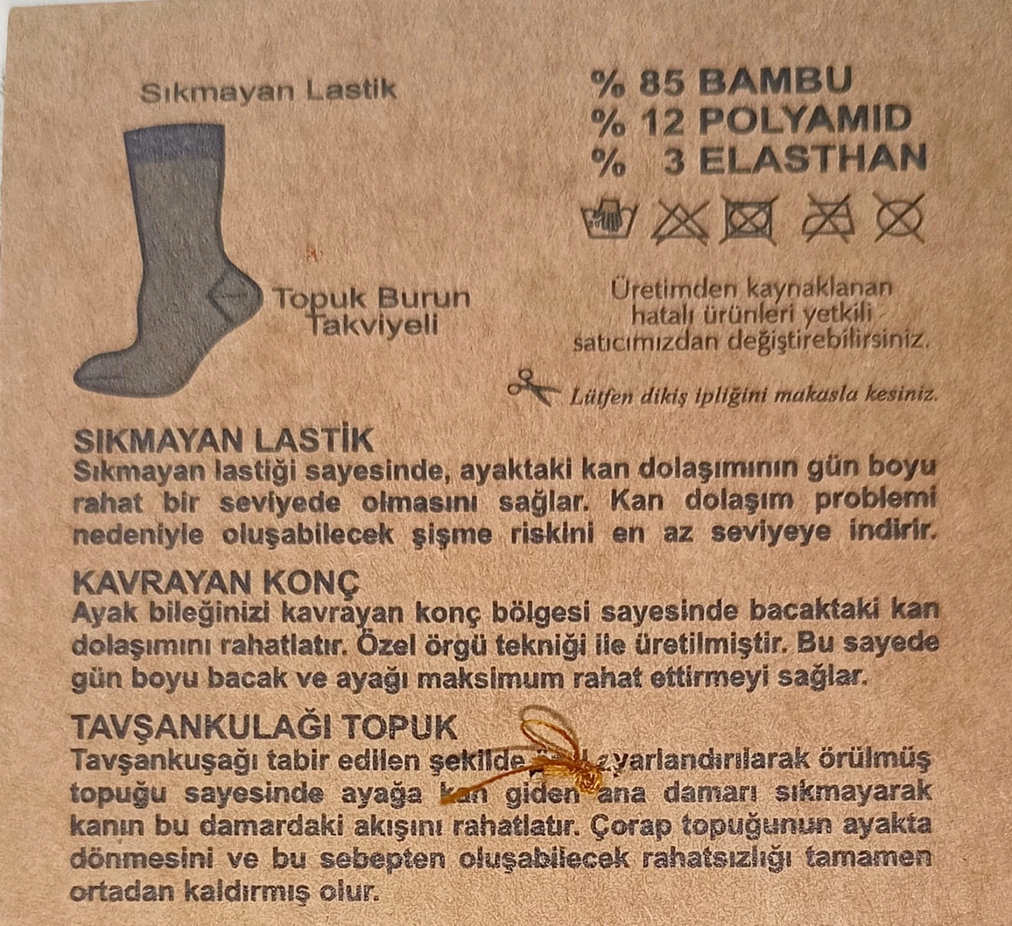 Savcıoğlu Bamboo Men's Socks, 12 Pack