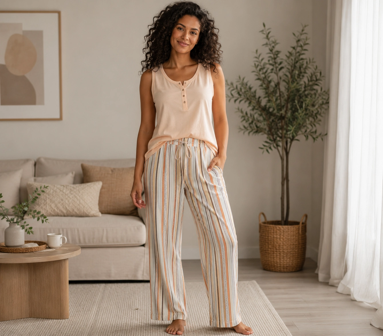 Senfoni Bayan Kısa Kollu Pijama Takımı 5215