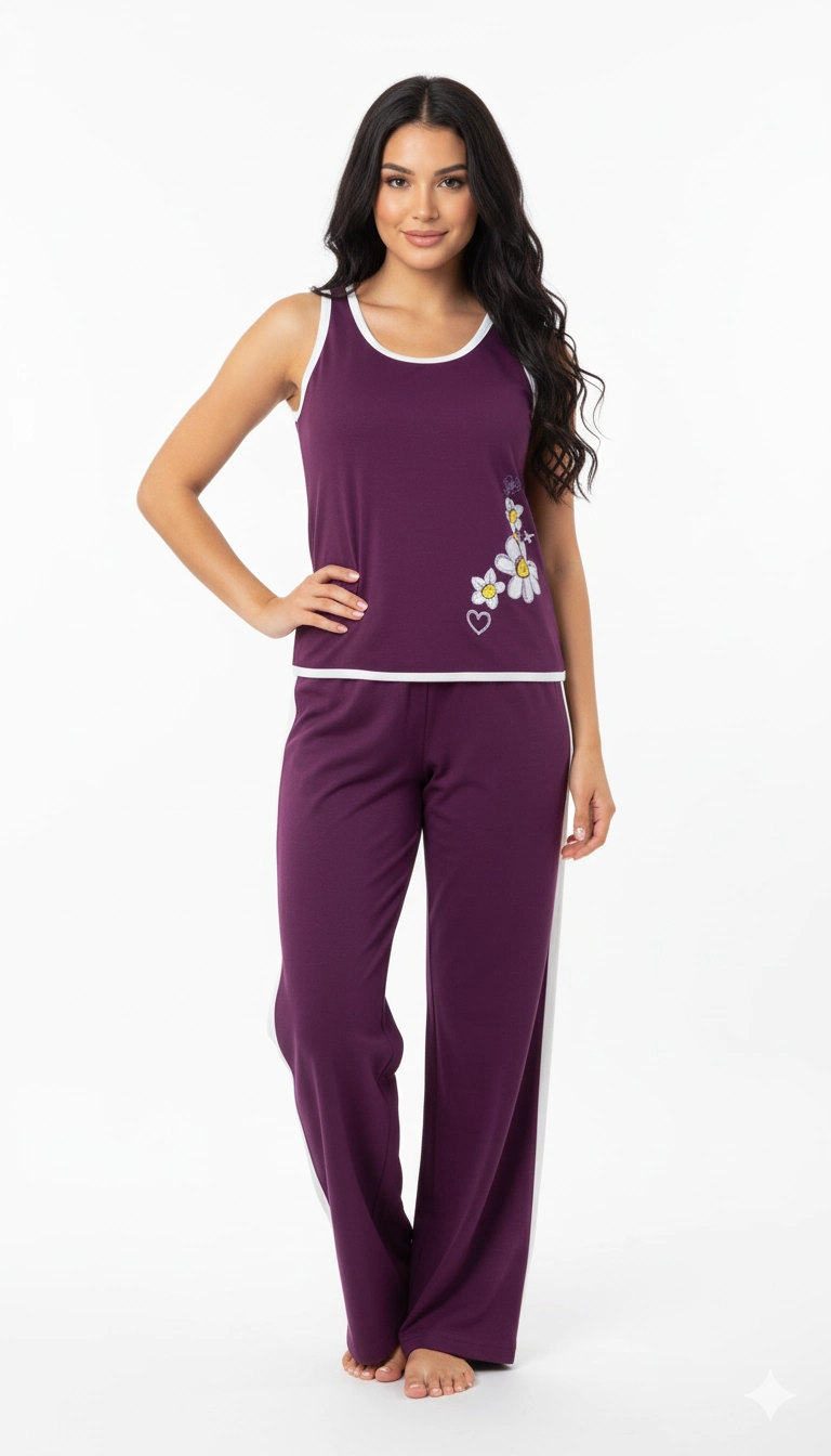 Senfoni Bayan Kolsuz Pijama Takımı 5324