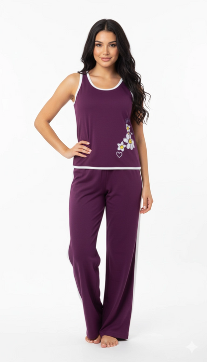 Senfoni Bayan Kolsuz Pijama Takımı 5324