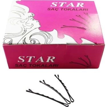 Pinces à cheveux Star 200 en fil de fer noir - Le choix des coiffeurs